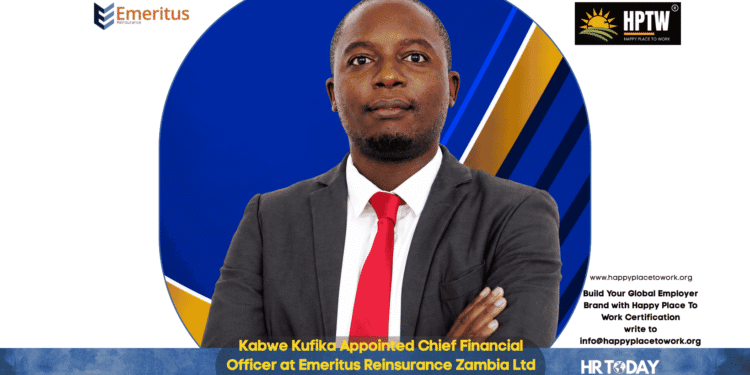 Kabwe Kufika Appointed Chief Financial Officer at Emeritus Reinsurance Zambia Ltd