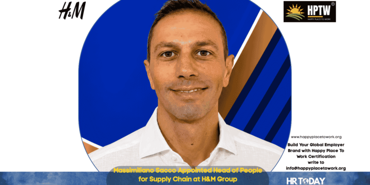 Massimiliano Sacco Appointed Head of People for Supply Chain at H&M Group