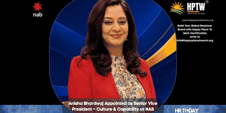 Anisha Bhardwaj Appointed as Senior Vice President – Culture & Capability at NAB Innovation Centre India