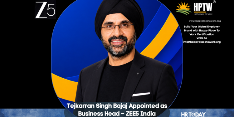 Tejkarran Singh Bajaj Appointed as Business Head – ZEE5 India