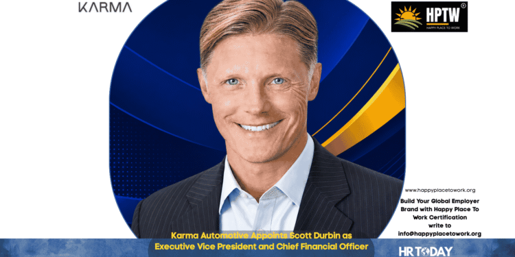 Karma Automotive Appoints Scott Durbin as Executive Vice President and Chief Financial Officer
