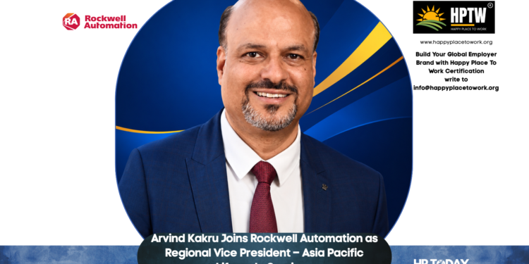 Arvind Kakru Joins Rockwell Automation as Regional Vice President – Asia Pacific Lifecycle Services