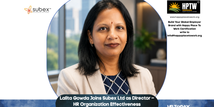 Lalita Gowda Joins Subex Ltd as Director – HR Organization Effectiveness