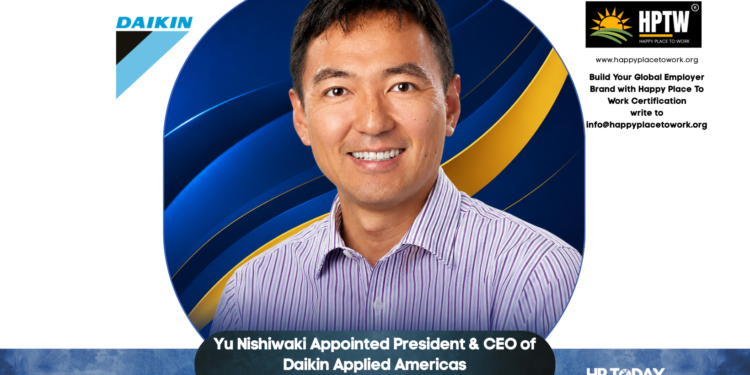 Yu Nishiwaki Appointed President & CEO of Daikin Applied Americas