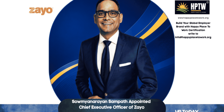 Sowmyanarayan Sampath Appointed Chief Executive Officer of Zayo