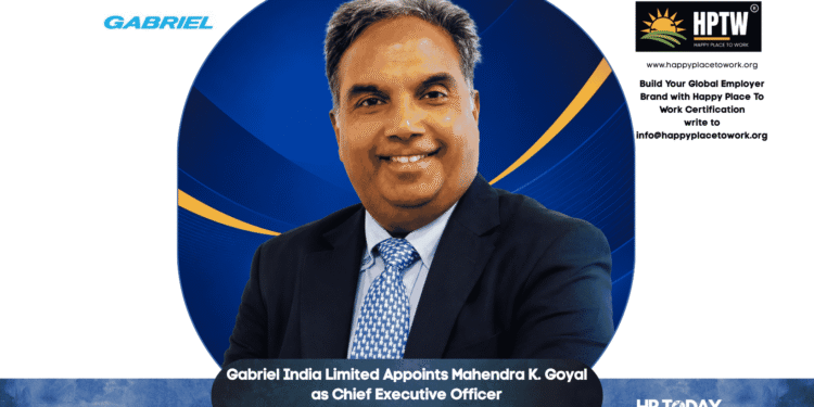 Gabriel India Limited Appoints Mahendra K. Goyal as Chief Executive Officer