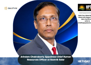 Arindam Chakraborty Appointed Chief Human Resources Officer at Saatvik Solar