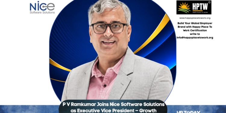 P V Ramkumar Joins Nice Software Solutions as Executive Vice President – Growth