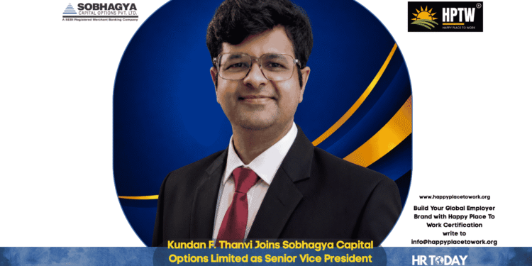 Kundan F. Thanvi Joins Sobhagya Capital Options Limited as Senior Vice President