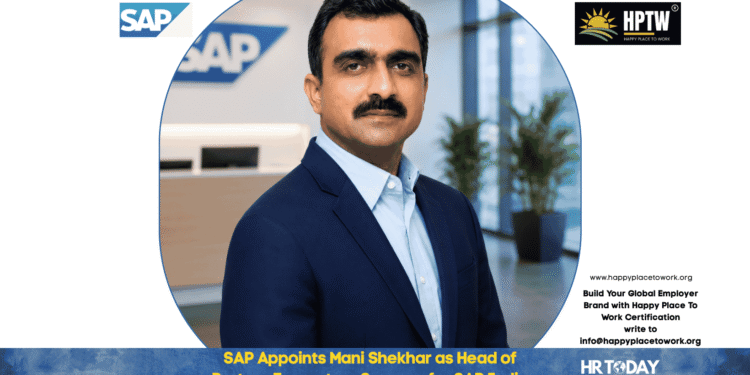 SAP Appoints Mani Shekhar as Head of Partner Ecosystem Success for SAP India