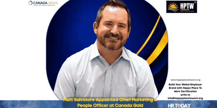 Matt Salvatore Appointed Chief Marketing & People Officer at Canada Gold
