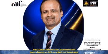 Arun Kumar Krishnamurthy Appointed Chief Human Resources Officer at National Investment and Infrastructure Fund (NIIF)