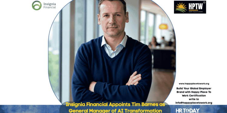 Insignia Financial Appoints Tim Barnes as General Manager of AI Transformation