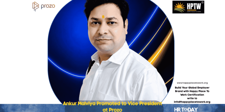 Ankur Malviya Promoted to Vice President at Prozo