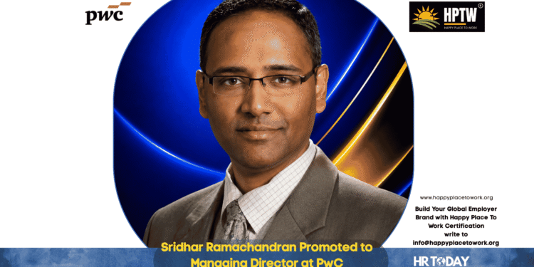 Sridhar Ramachandran Promoted to Managing Director at PwC