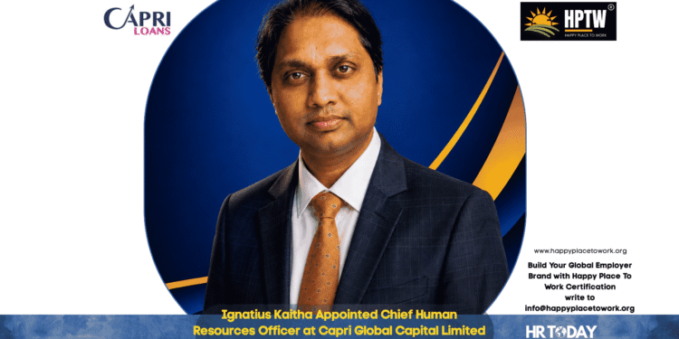 Ignatius Kaitha Appointed Chief Human Resources Officer at Capri Global Capital Limited