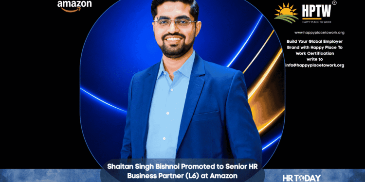 Shaitan Singh Bishnoi Promoted to Senior HR Business Partner (L6) at Amazon