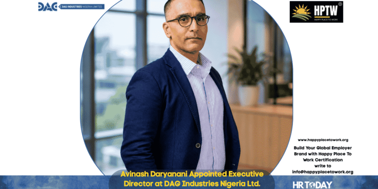 Avinash Daryanani Appointed Executive Director at DAG Industries Nigeria Ltd.