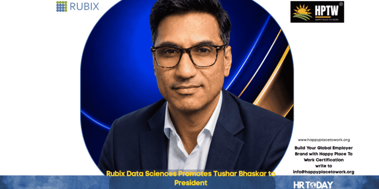 Rubix Data Sciences Promotes Tushar Bhaskar to President