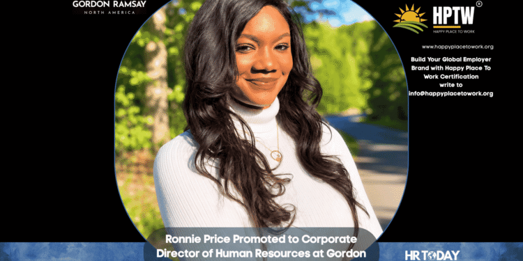 Ronnie Price Promoted to Corporate Director of Human Resources at Gordon Ramsay North America