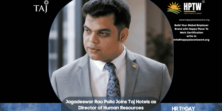 Jagadeswar Rao Palla Joins Taj Hotels as Director of Human Resources