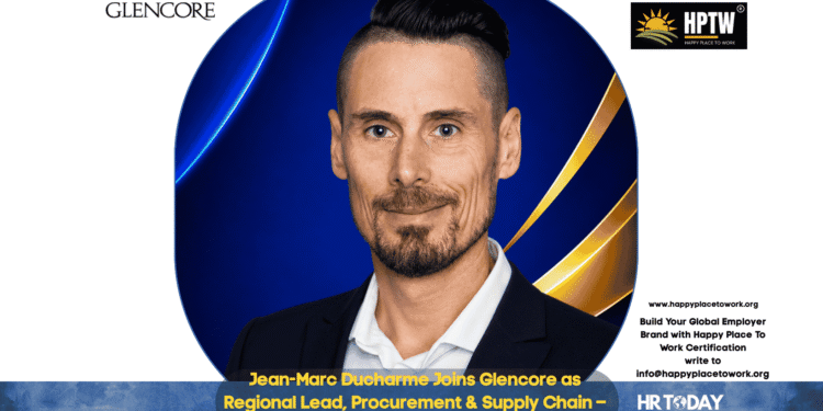 Jean-Marc Ducharme Joins Glencore as Regional Lead, Procurement & Supply Chain – North America
