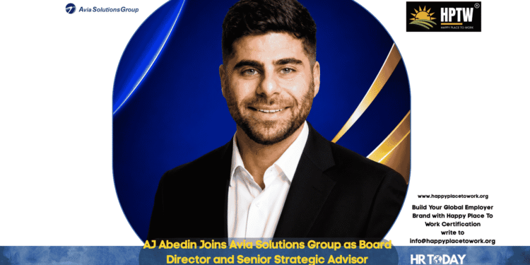 AJ Abedin Joins Avia Solutions Group as Board Director and Senior Strategic Advisor