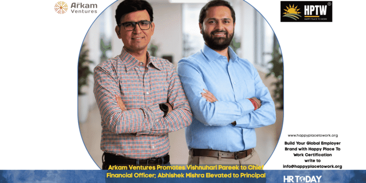 Arkam Ventures Promotes Vishnuhari Pareek to Chief Financial Officer; Abhishek Mishra Elevated to Principal