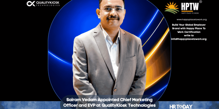 Sairam Vedam Appointed Chief Marketing Officer and EVP at QualityKiosk Technologies