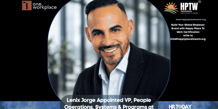 Lenix Jorge Appointed VP, People Operations, Systems & Programs at One Workplace