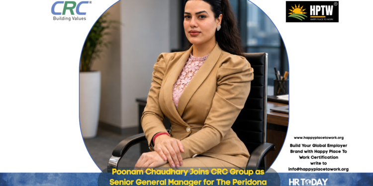 Poonam Chaudhary Joins CRC Group as Senior General Manager for The Peridona