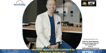 Workday appoints John Lombard as President, Asia Pacific
