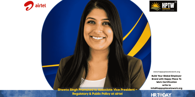 Shweta Singh Promoted to Associate Vice President – Regulatory & Public Policy at airtel