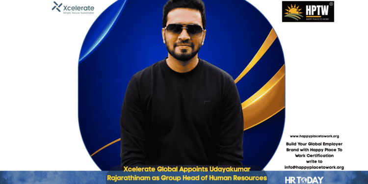 Xcelerate Global Appoints Udayakumar Rajarathinam as Group Head of Human Resources