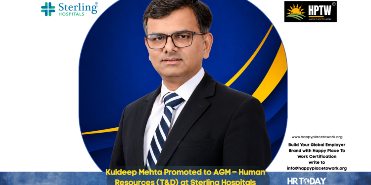 Kuldeep Mehta Promoted to AGM – Human Resources (T&D) at Sterling Hospitals