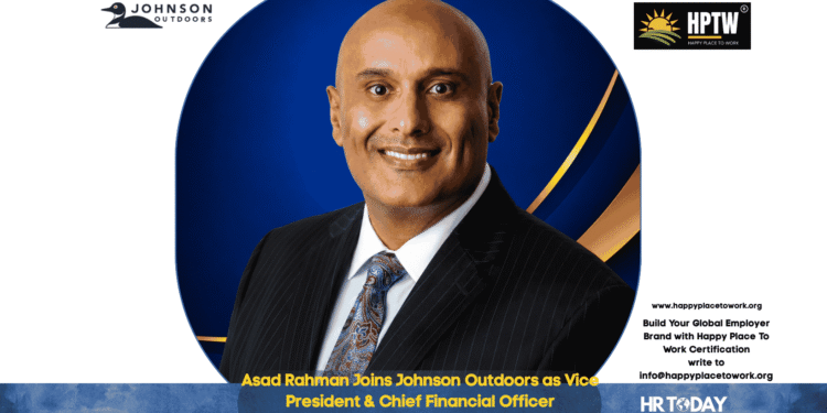 Asad Rahman Joins Johnson Outdoors as Vice President & Chief Financial Officer