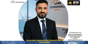 Farooq Zuberi Appointed Chief Financial Officer at Port of Salalah