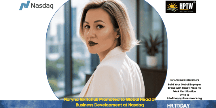 Maryna Nikitchuk Promoted to Global Head of Business Development at Nasdaq