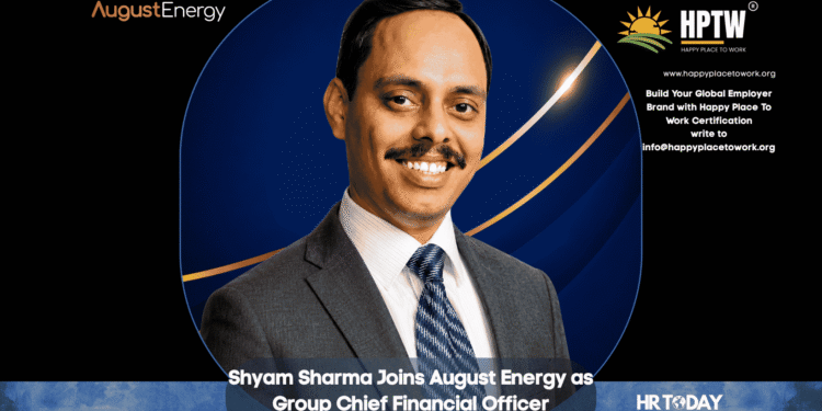 Shyam Sharma Joins August Energy as Group Chief Financial Officer