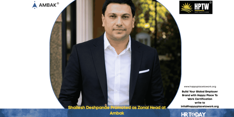 Shailesh Deshpande Promoted as Zonal Head at Ambak