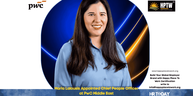 Maria Lalousis Appointed Chief People Officer at PwC Middle East