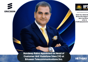 Randeep Raina Appointed as Head of Customer Unit Vodafone Idea (Vi) at Ericsson Telecommunications Inc.
