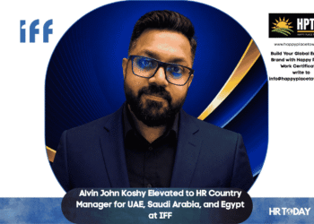 Alvin John Koshy Elevated to HR Country Manager for UAE, Saudi Arabia, and Egypt at IFF