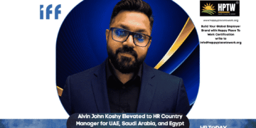 Alvin John Koshy Elevated to HR Country Manager for UAE, Saudi Arabia, and Egypt at IFF