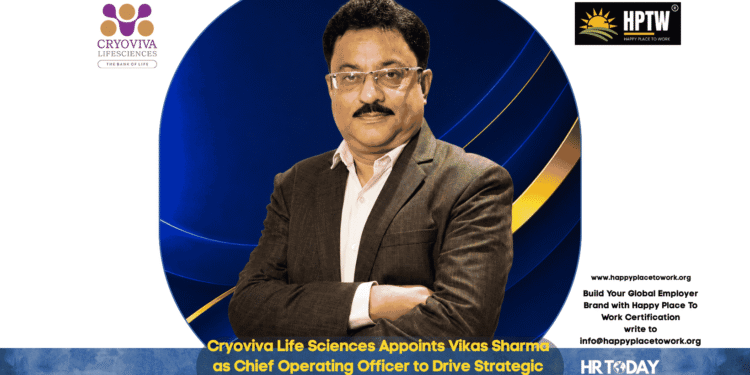 Cryoviva Life Sciences Appoints Vikas Sharma as Chief Operating Officer to Drive Strategic Growth and Expansion