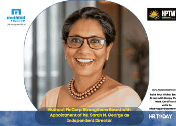 Muthoot FinCorp Strengthens Board with Appointment of Ms. Sarah M. George as Independent Director