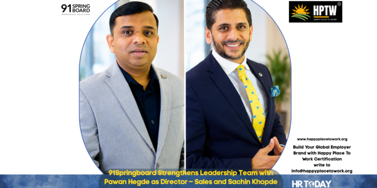 91Springboard Strengthens Leadership Team with Pawan Hegde as Director – Sales and Sachin Khopde as Head – Finance