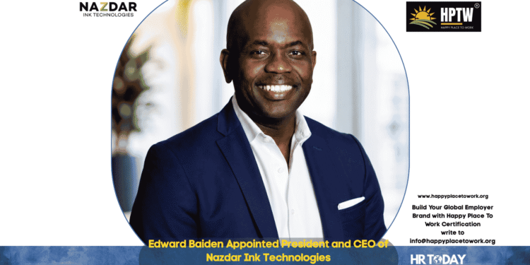 Edward Baiden Appointed President and CEO of Nazdar Ink Technologies
