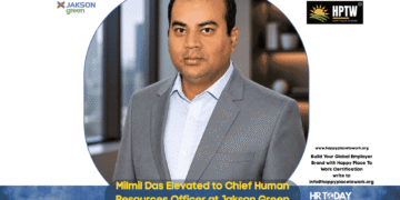 Milmil Das Elevated to Chief Human Resources Officer at Jakson Green