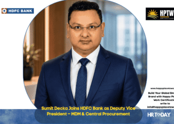 Sumit Decka Joins HDFC Bank as Deputy Vice President – MDM & Central Procurement
